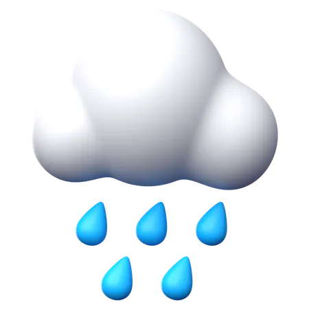 Chuva  3D Icon