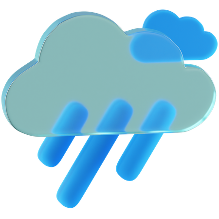 Chuva  3D Icon