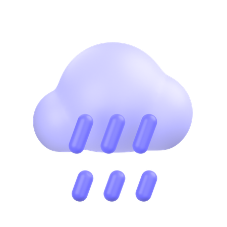 Chuva  3D Icon