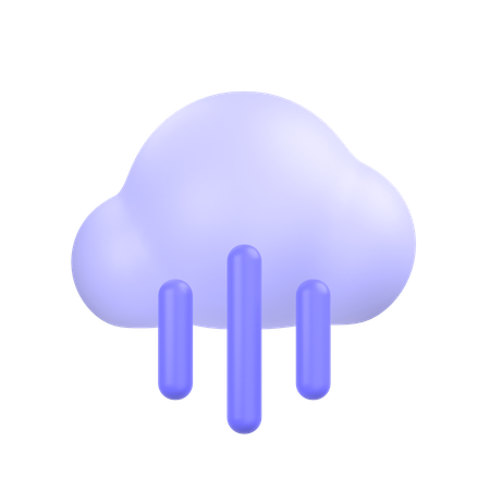 Chuva  3D Icon