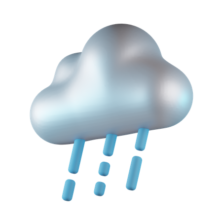 Chuva  3D Icon