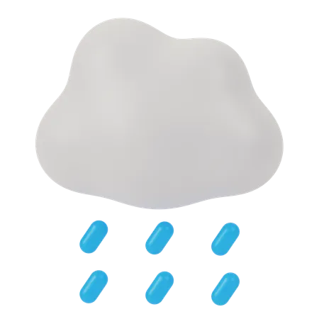 Chuva  3D Icon