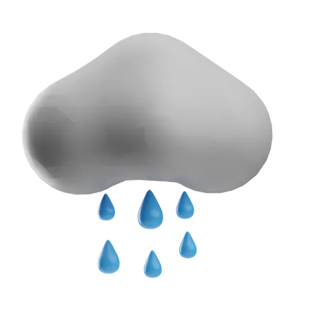 Chuva  3D Icon