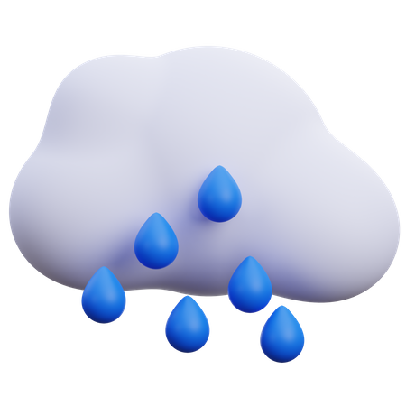 Chuva  3D Icon