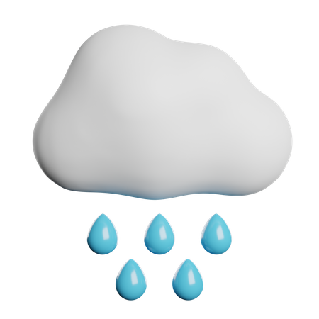 Chuva  3D Icon