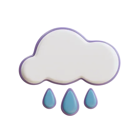 Chuva  3D Icon