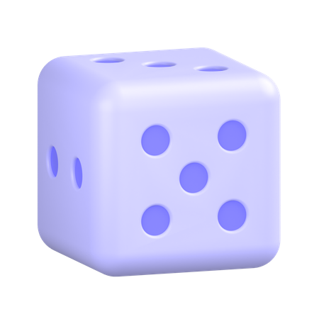 Cinco dados  3D Icon