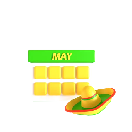 Cinco De Mayo  3D Icon