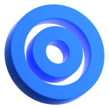 Circle Point  3D Icon