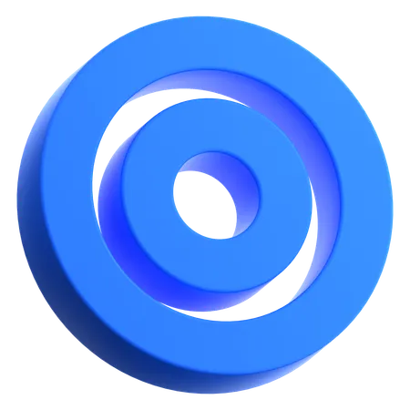 Circle Point  3D Icon