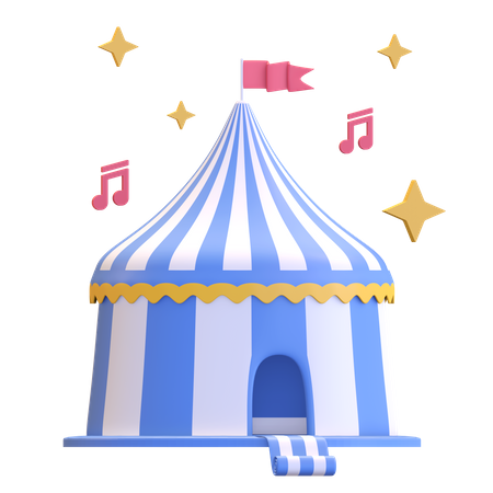 Circus tent  3D Illustration