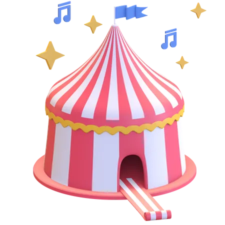 Circus tent  3D Illustration