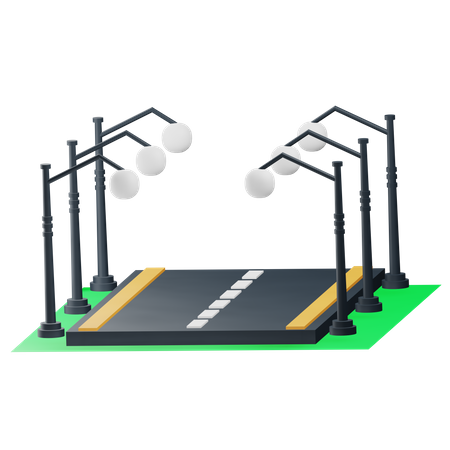 City Road  3D Icon