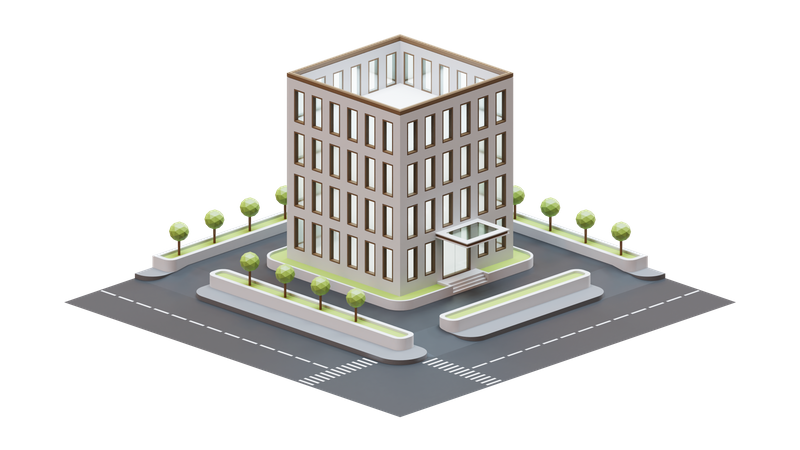 Cityscape Building  3D Illustration