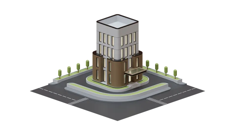 Cityscape Building  3D Illustration