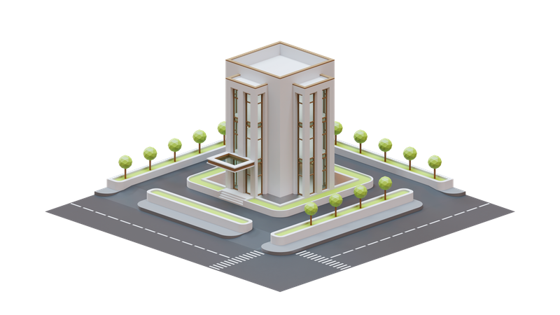 Cityscape Building  3D Illustration