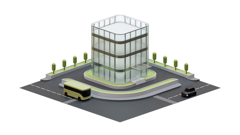 Cityscape Building  3D Illustration