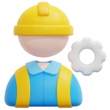 Civil Engineer  3D Icon