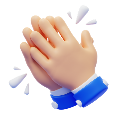 Clap Hand Gesture  3D Icon