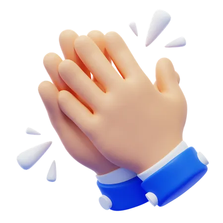 Clap Hand Gesture  3D Icon