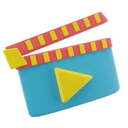 Clapboard film  3D Icon