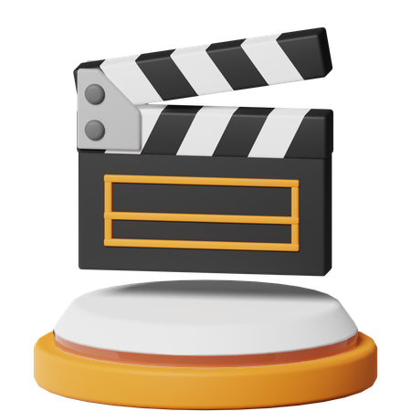 Clapper Movie  3D Icon