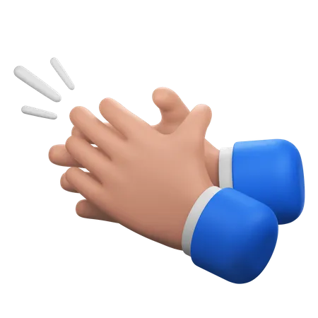 Clapping Hands Gesture  3D Icon