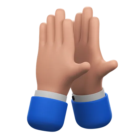 Clapping Hands Gesture  3D Icon