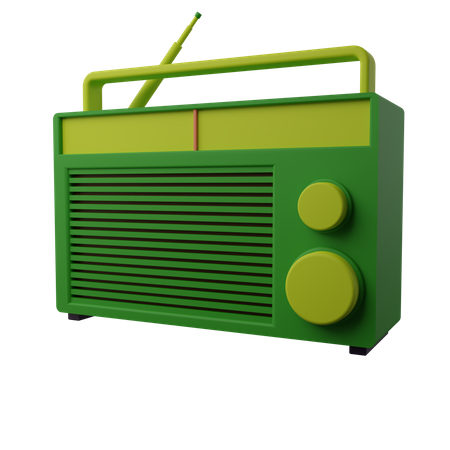 Classic Radio 3d Icon  3D Icon