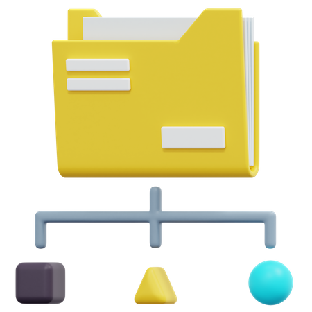 Classification des données  3D Icon