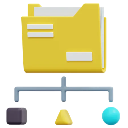 Classification des données  3D Icon