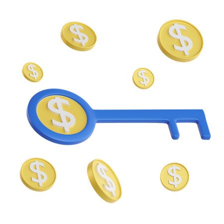 Clave financiera  3D Icon