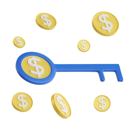 Clave financiera  3D Icon