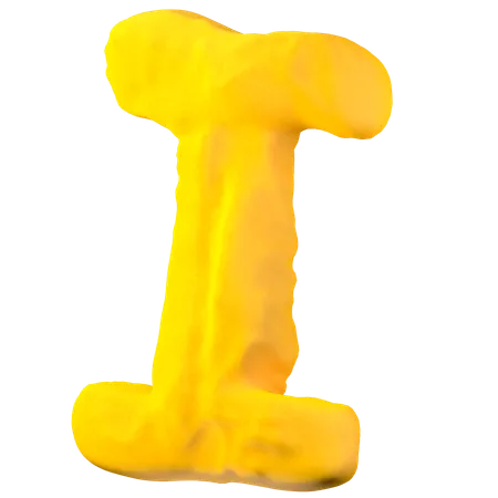 Clay letter I  3D Icon