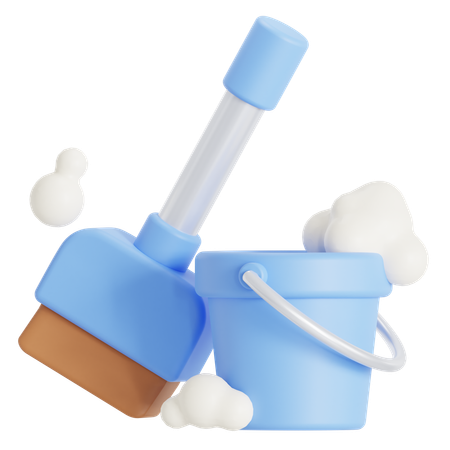 Cleaning  3D Icon