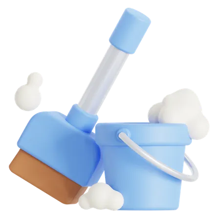 Cleaning  3D Icon