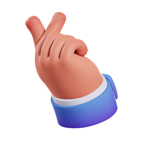 Click Hand Gesture  3D Illustration