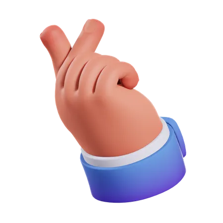 Click Hand Gesture  3D Illustration