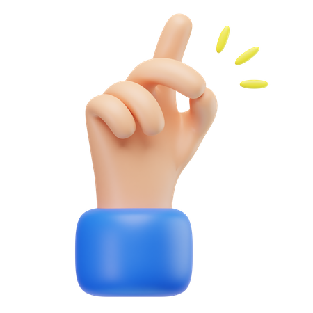 Click Hand Gesture  3D Icon