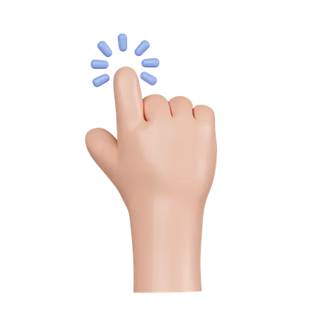 Click Hand Gesture  3D Icon