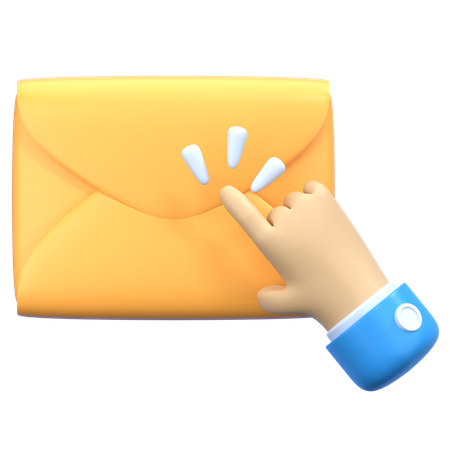 Click On Email  3D Icon