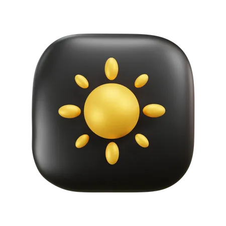 Clima de nuvem ensolarada  3D Icon