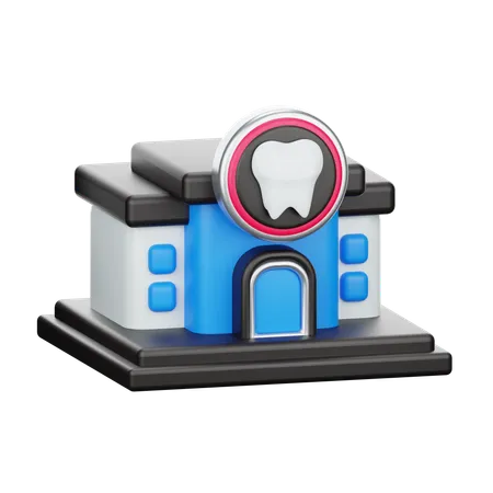 Clínica dental  3D Icon