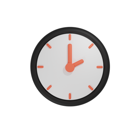 Clock  3D Illustration