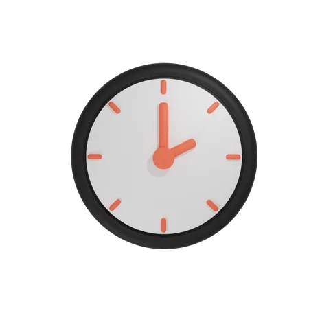 Clock  3D Illustration