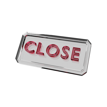 Close  3D Icon