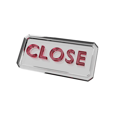 Close  3D Icon