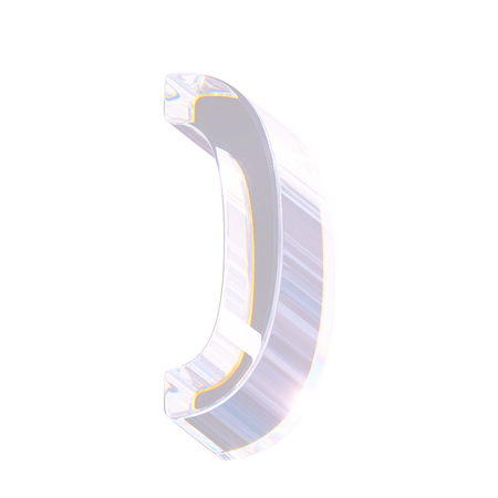 Close Round Bracket  3D Icon