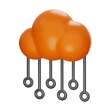 Cloud Computing  3D Icon