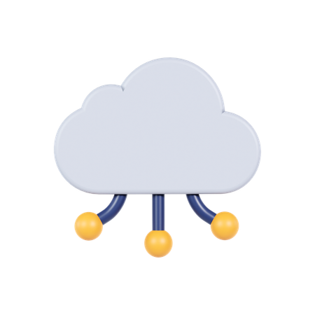 Cloud computing  3D Icon